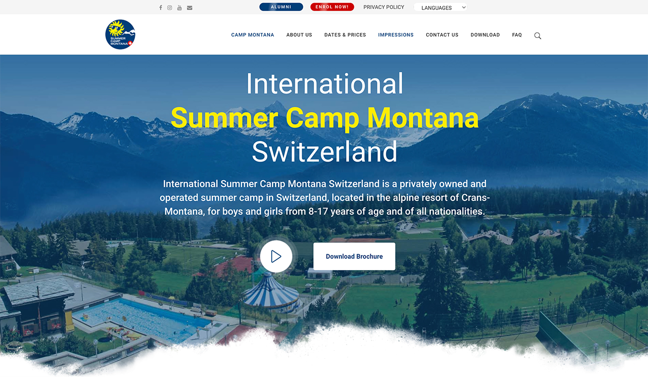 International Summer Camp Montana Switzerland