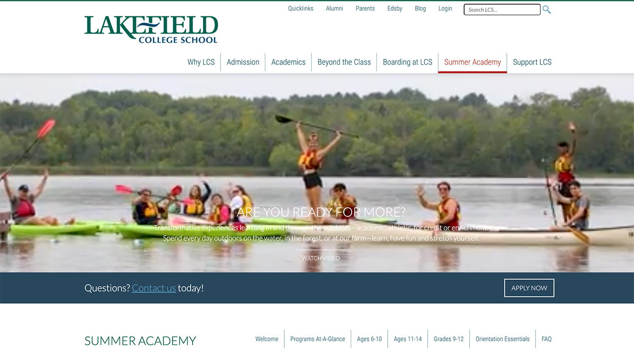 Lakefield College School - Summer Academy