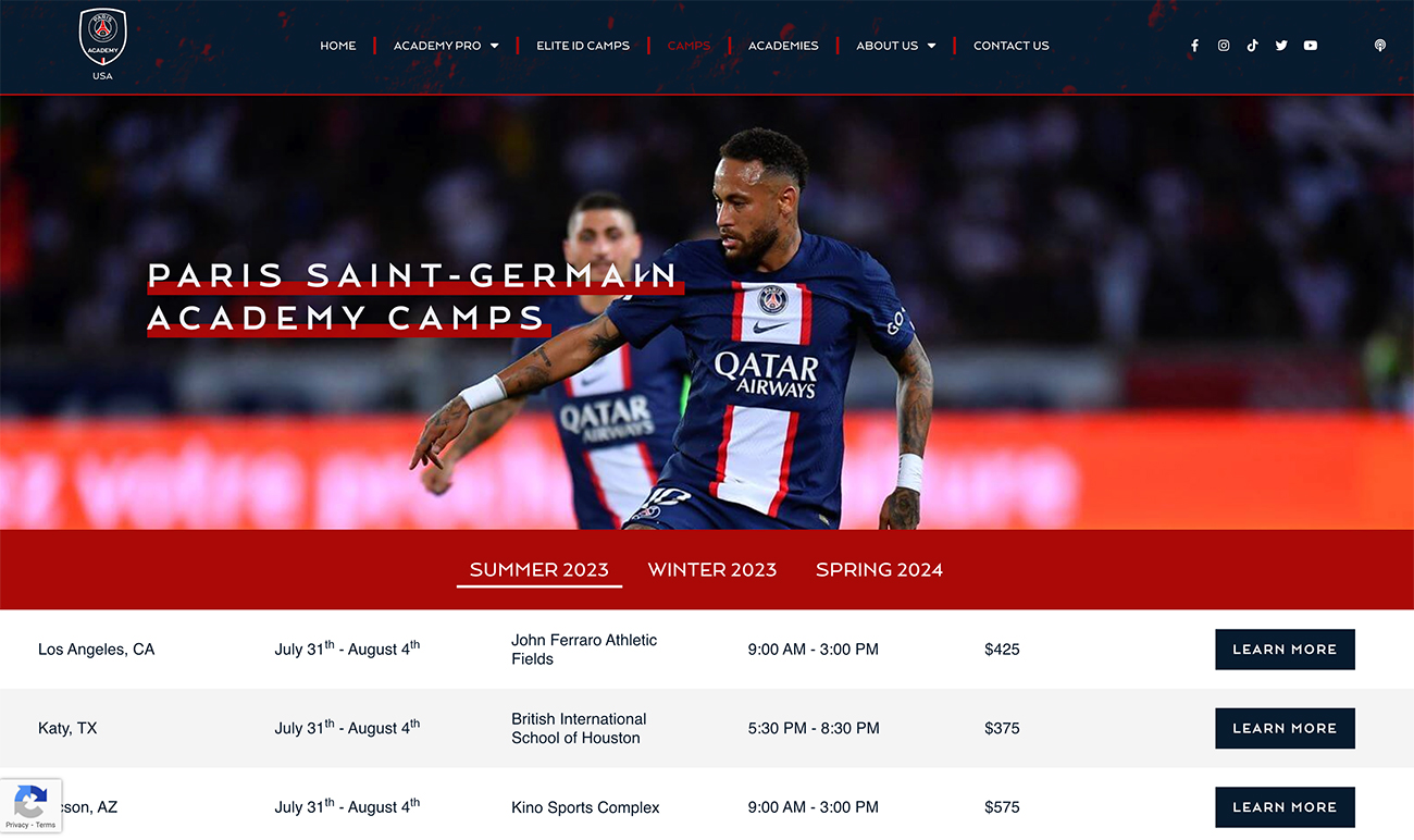 Paris Saint-Germain Academy USA